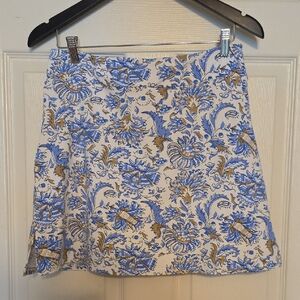 Jude Connally Blue & Tan Floral  Skort